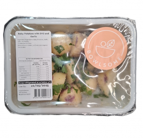 Bowlsome Baby Potatoes In Garlic & Extra Virgin Olive Oil 400g