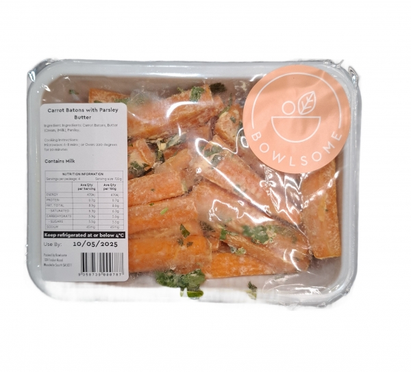 Bowlsome Carrots Batons In Parsley Butter 400g
