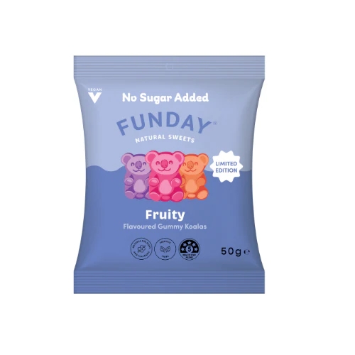 Funday Natural Sweets Gummy Fruity Koalas 50g