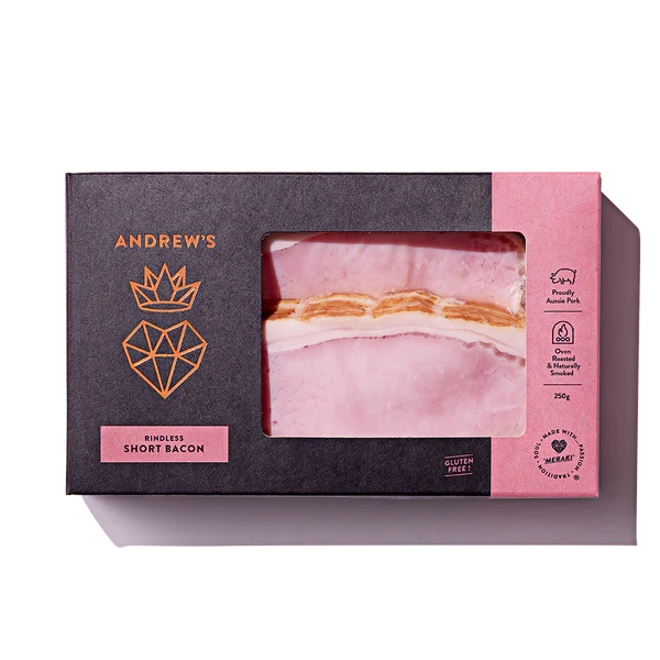 Andrew's Choice Smoked Short Bacon 250g