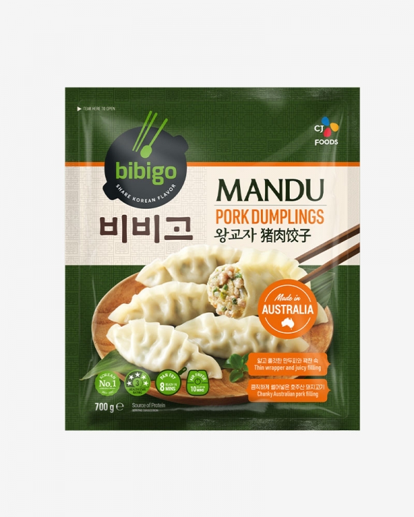 Bibigo Frozen Dumplings Steamed Mandu Pork 700g