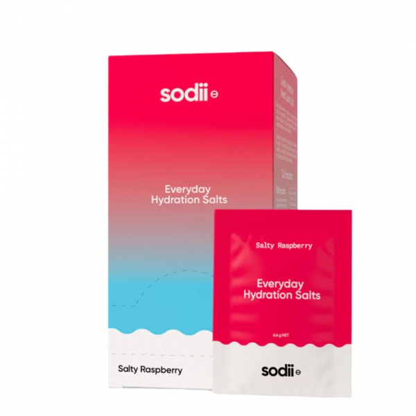 Sodii Raspberry Sodii Everyday Hydration Salts Salty Raspberry Sachets 30 Pack ...