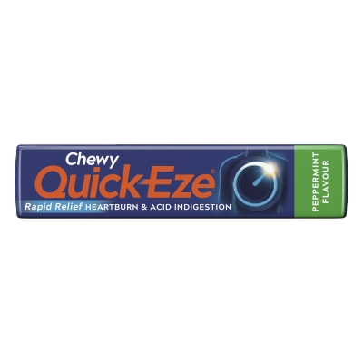 Quick Eze Antacid Tablets Chewy Peppermint 8 Pack 40g