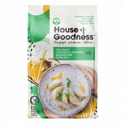 House Of Goodness Dumplings Chicken & Shitake Mushroom 285g