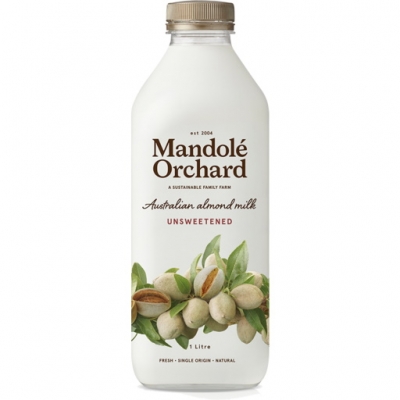 Mandole Almond Milk Unsweetened 1lt