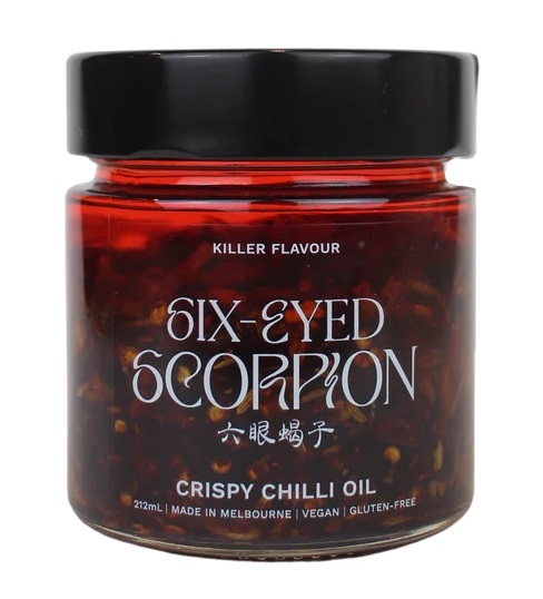 Six-Eyed Scorpian Crispy Chilli Oil Original 212ml