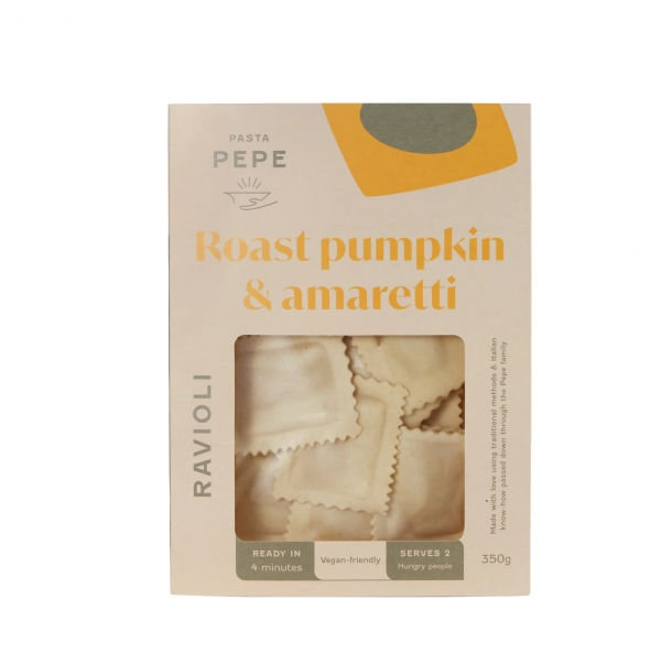 Pasta Pepe Ravioli Roast Pumpkin & Amaretti 350g
