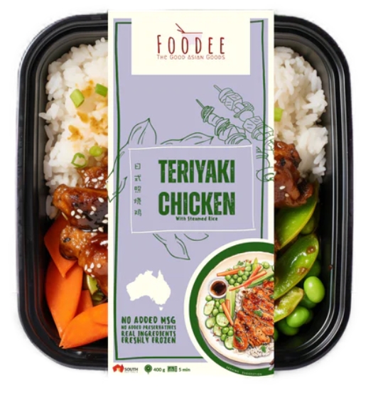 Foodee Frozen Meal Teriyaki Chicken & Rice 400g