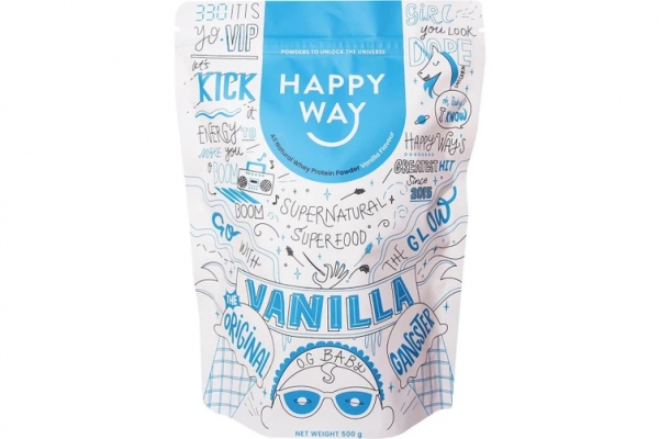 Happy Way Protein Powder Vanilla Ice Baby 500g