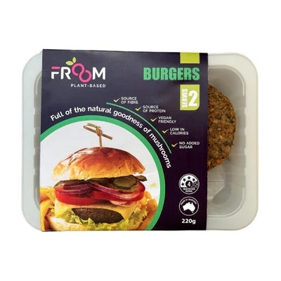 Froom Plant-Based Mushroom Burgers 220g