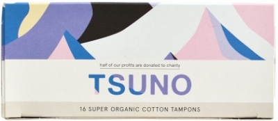 Tsuno Organic Cotton Tampons Super 16 Pack