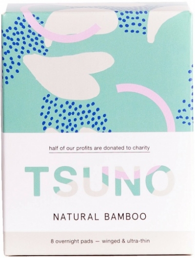 Tsuno Bamboo Pads Overnight 8 Pack
