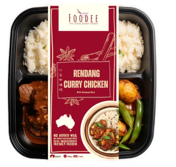 Foodee Frozen Meal Rendang Curry Chicken & Rice 400g