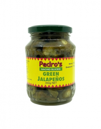 Pedro's Sliced Green Nachos Jalapenos 350g