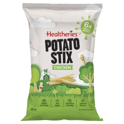 Healtheries Potato Stix Chicken 6 Pack 120g 