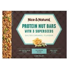 Nice & Natural Protein Bars Salted Caramel 5 Pack 165g