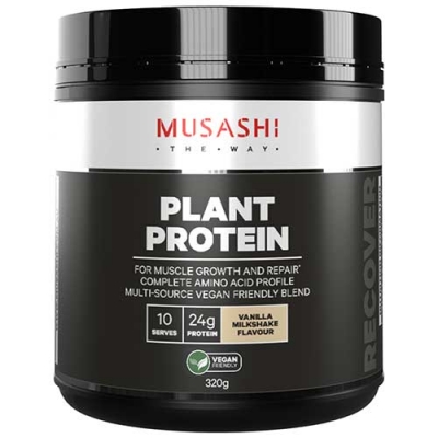 Musashi Protein Powder Plant Vanilla 320g