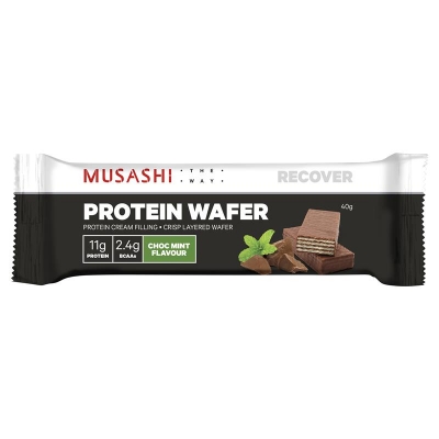 Musashi Protein Wafer Bar Choc Mint 40g