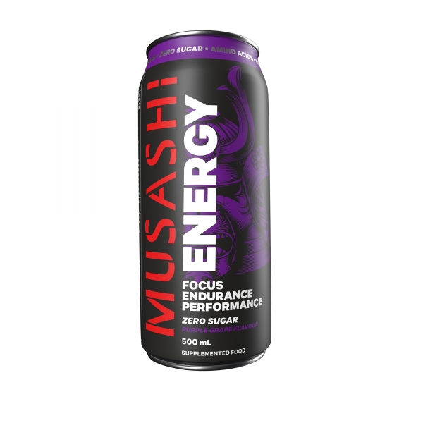 Musashi Energy Drink Purple Grape 500mL