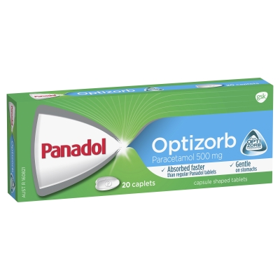 Panadol Optizorb Caplets 20 Pack