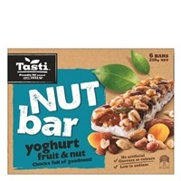 Tasti Nut Bar Yoghurt Fruit & Nut 6 Pack 210g