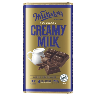 Whittaker's Chocolate Block Creamy Milk 250g