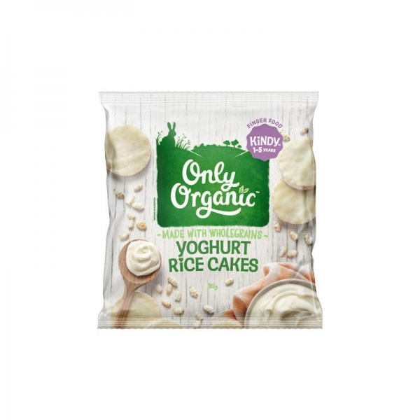 Only Organic Rice Cakes Yoghurt 1-5 Years 30g
