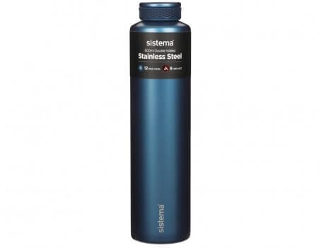 Sistema Stainless Steel Bottle Chic Assorted Colours 600ml
