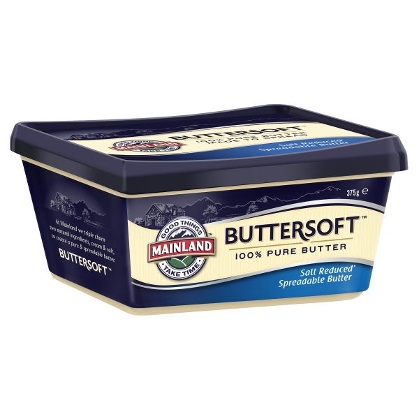 Mainland Buttersoft Salt Reduced Spreadable Butter 375g