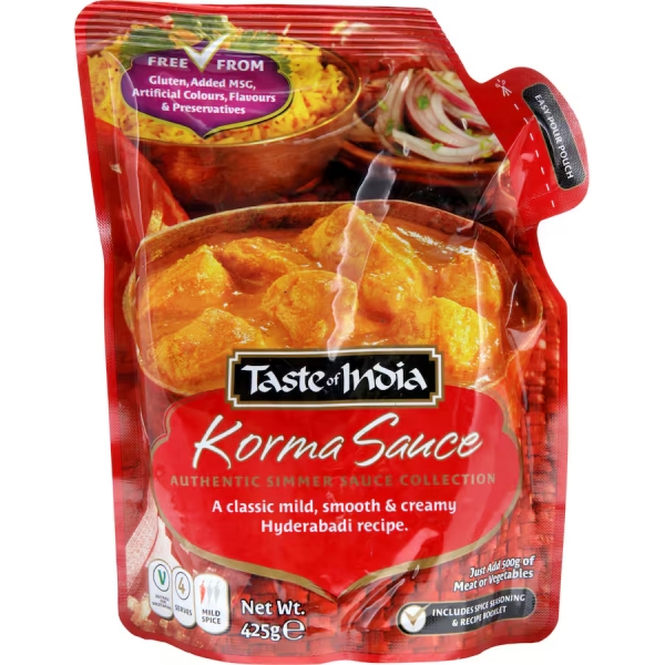 Taste of India Korma Simmer Sauce 425g
