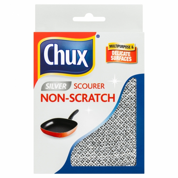 Chux Scourer Silver Non Scratch 1 Pack