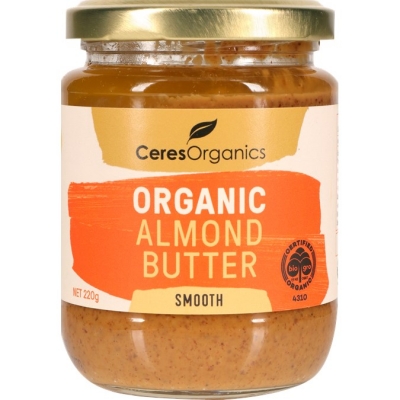 Ceres Organics Almond Butter Smooth 220g
