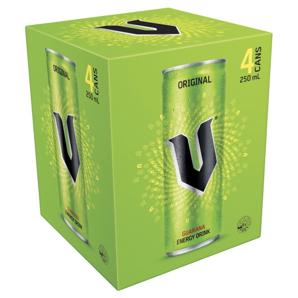 V Energy Drink Original 4 x 250ml