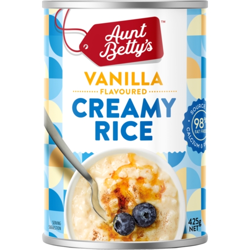 Aunty Betty's Creamy Rice Vanilla 425g