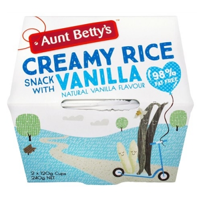 Aunt Betty's Creamy Rice Vanilla 2 Pack 240g