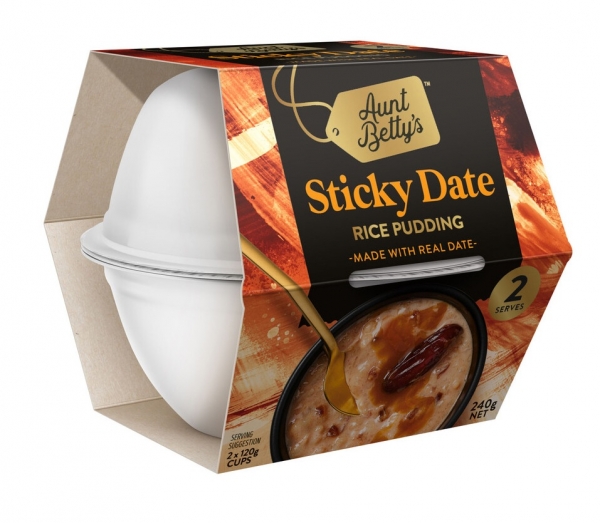 Aunt Betty's Sticky Date Rice Pudding 2 Pack 240g