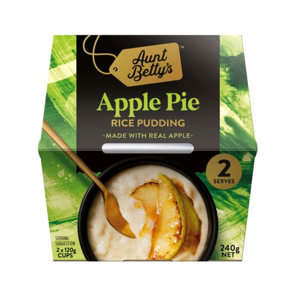 Aunty Betty's Rice Pudding Apple Pie 2 Pack 240g