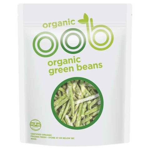 Oob Frozen Organic Green Beans 400g