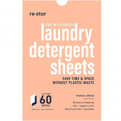 Re-Stor Laundry Detergent Sheets Tropical Breeze 60 Pack