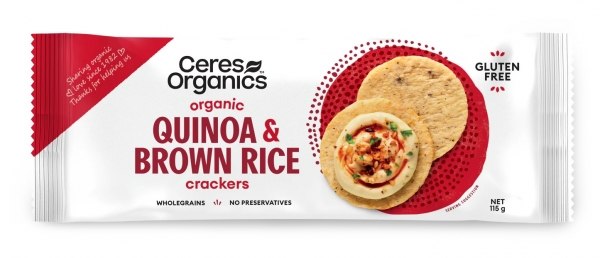 Ceres Organics Quinoa & Brown Rice Crackers 115g