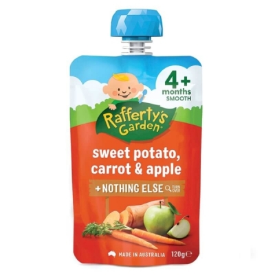 Rafferty's Garden Sweet Potato Carrot & Apple Pouch 4+ Months 120g