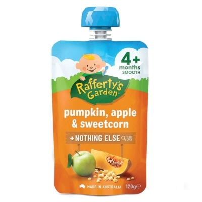 Rafferty's Garden Pumpkin Apple & Sweetcorn Pouch 4+ Months 120g
