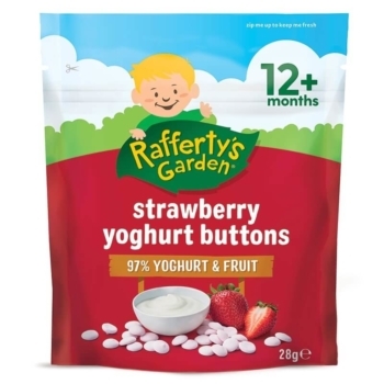 Rafferty's Garden Strawberry Yoghurt Buttons 12+ Months 28g