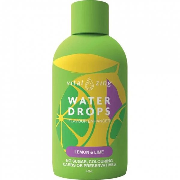 Vital Zing Water Drops Lemon & Lime 45ml