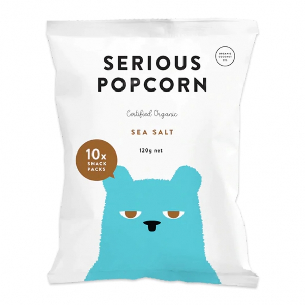 Serious Popcorn Sea Salt 10 Pack 120g