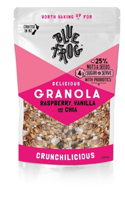 Blue Frog Granola Raspberry Vanilla & Chia 350g