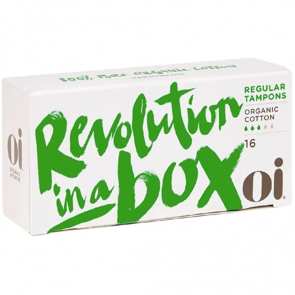 Organic Initiative Cotton Tampons Regular 16 Pack