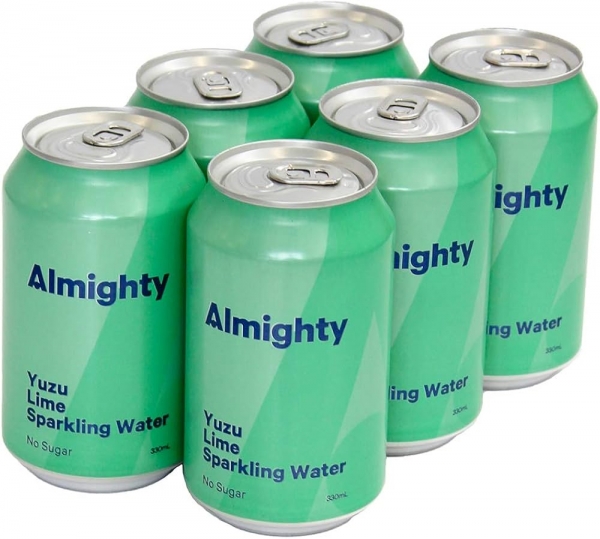 Almighty Sparkling Water Yuzu & Lime 6 x 330ml
