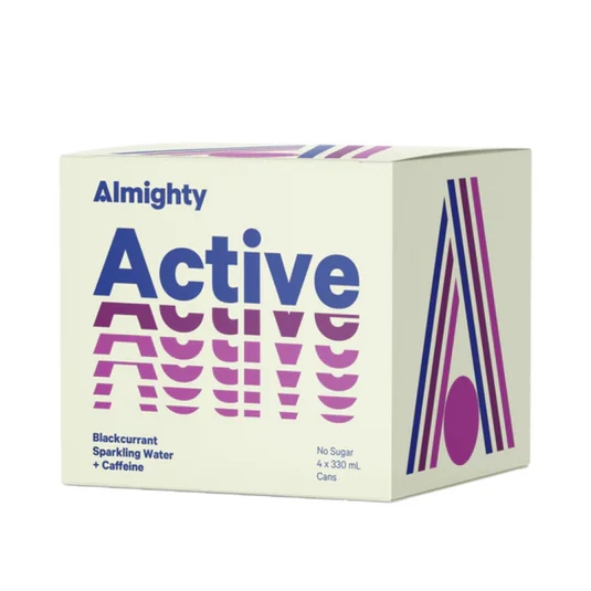 Almighty Sparkling Water Active Blackcurrant 4 x 330ml