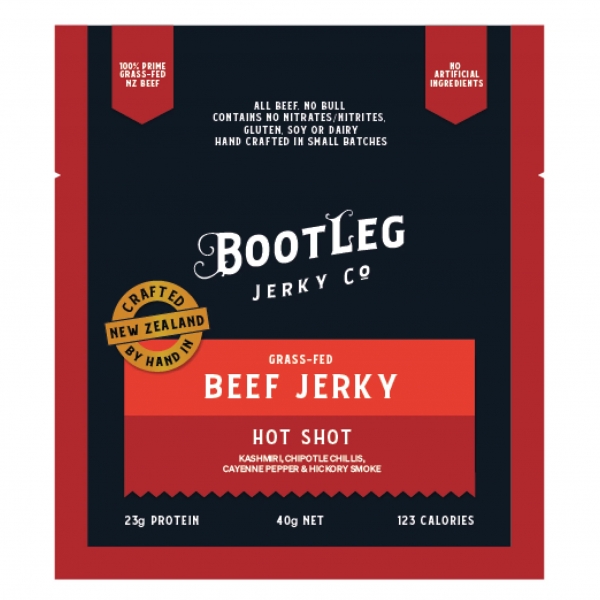Bootleg Jerky Co Hot Shot 40g